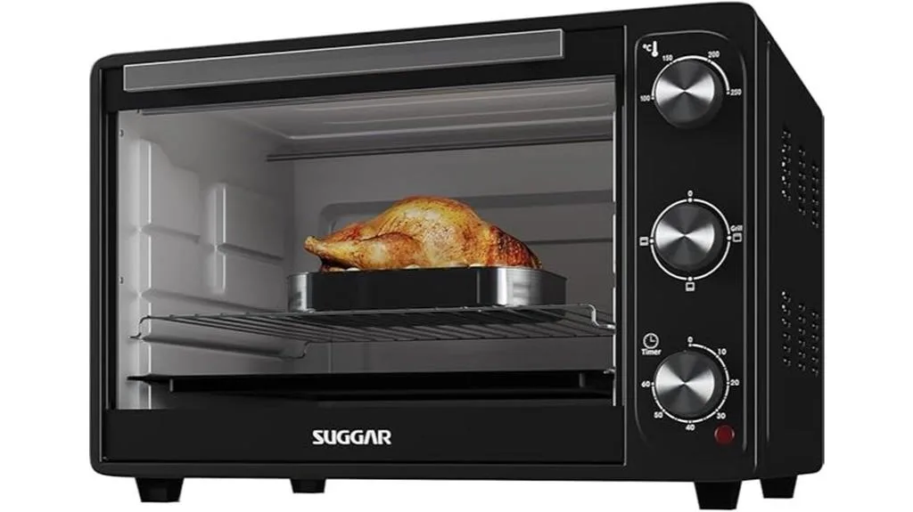 forno elétrico preto 50l