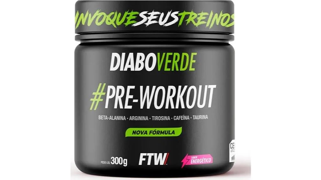 suplemento pré-treino para aumento de energia