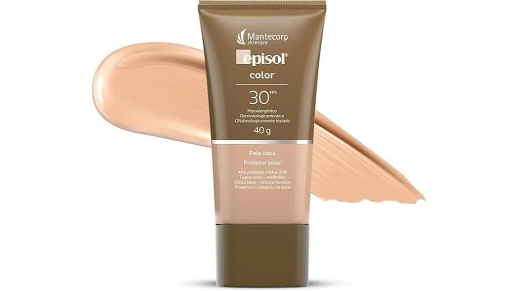 protetor solar facial com cor