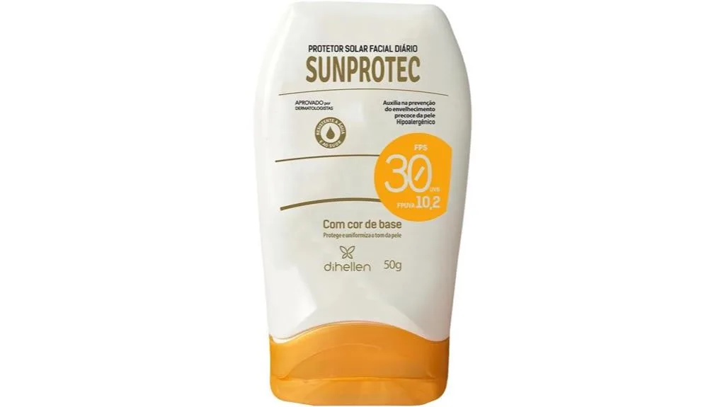 protetor solar facial com cor