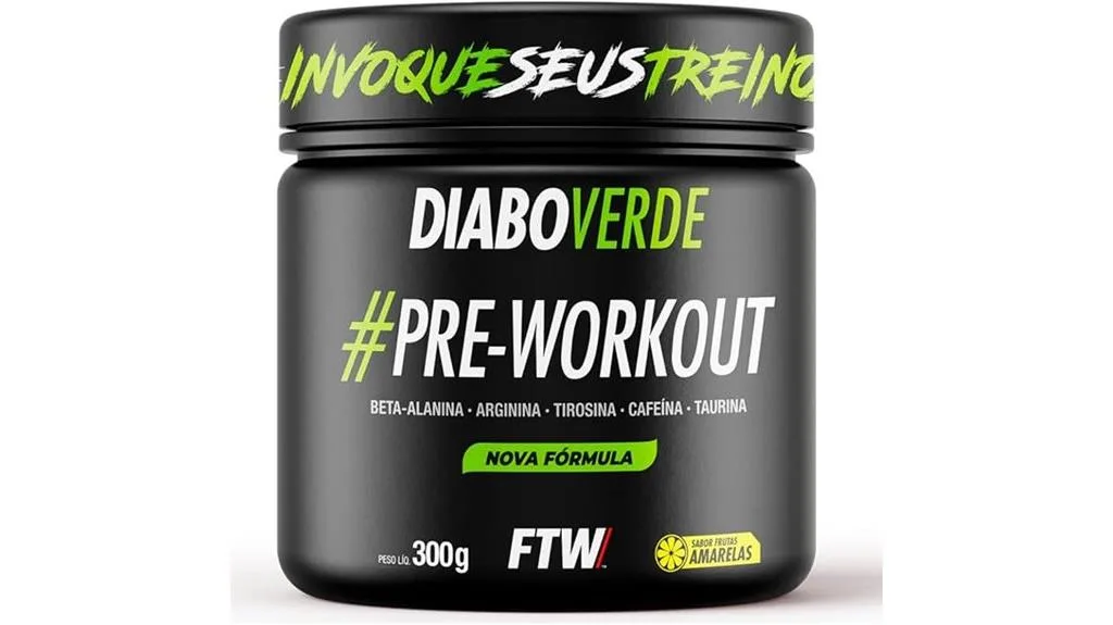 suplemento pré-treino de fruta amarela