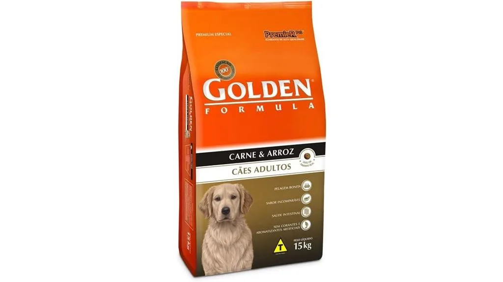 ração para cães adultos de golden retriever