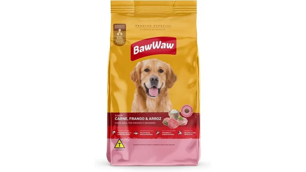 baw waw ração para cães