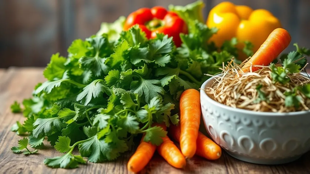 melhores alimentos para coelhos