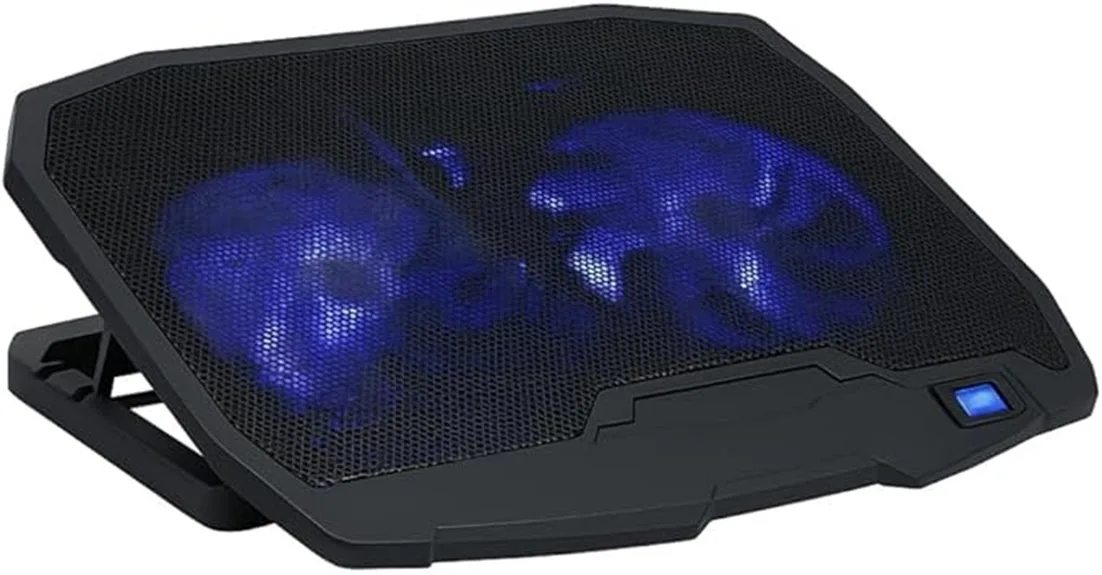 suporte refrigerado com LED azul