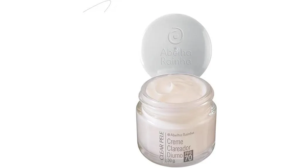 creme facial clareador com FPS 70