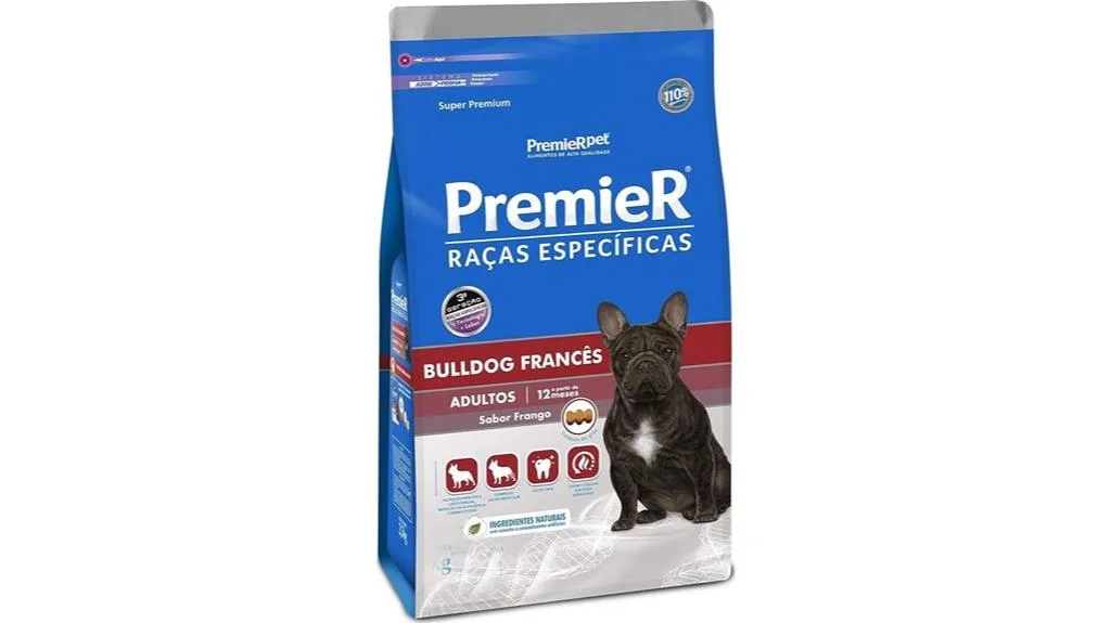 ração para cães adultos bulldog francês