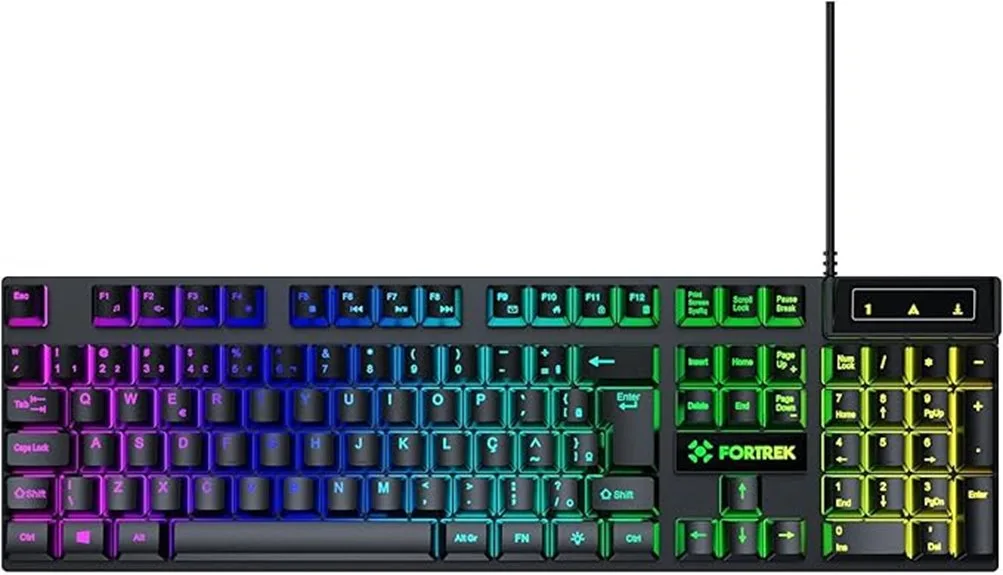 teclado gamer fortrek fearless 100