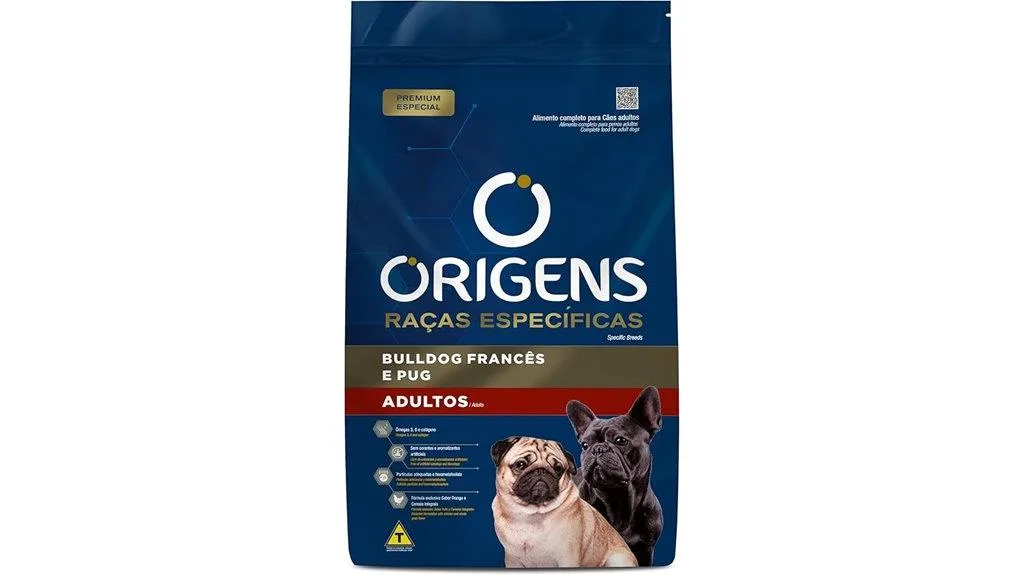 comida para bulldog francês e pug