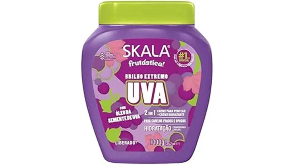 creme de tratamento de frutas uvas