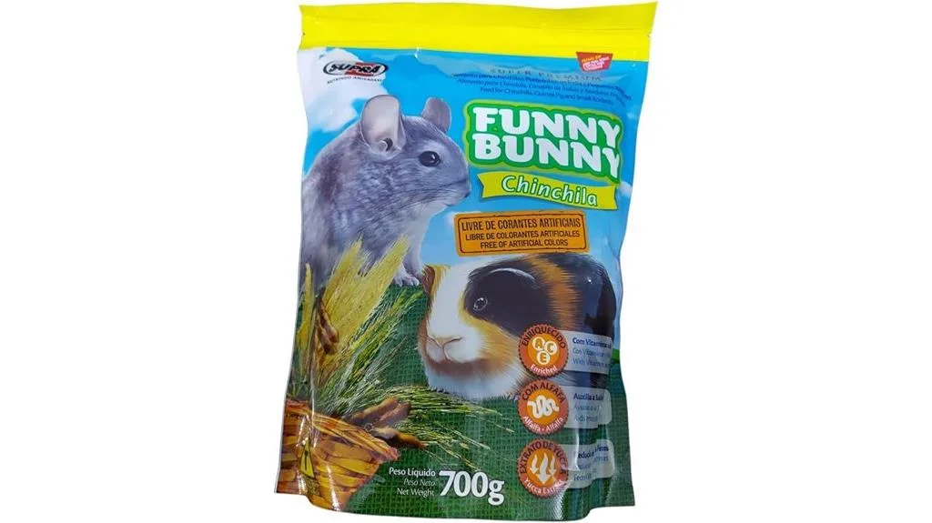 comida engraçada de coelho chinchila