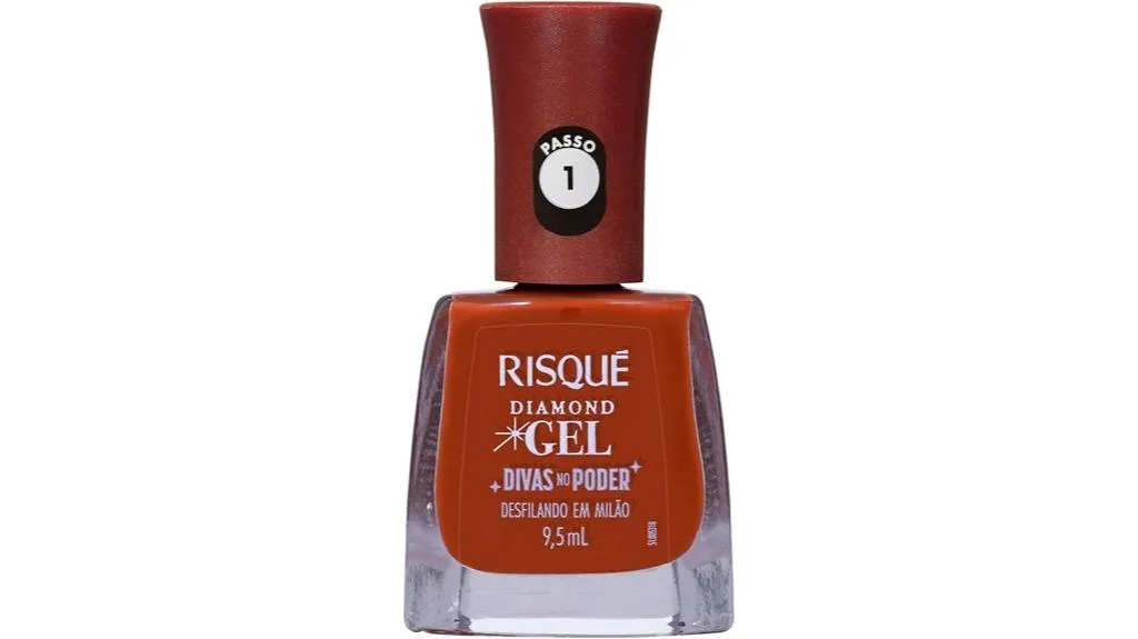 esmalte em gel marrom