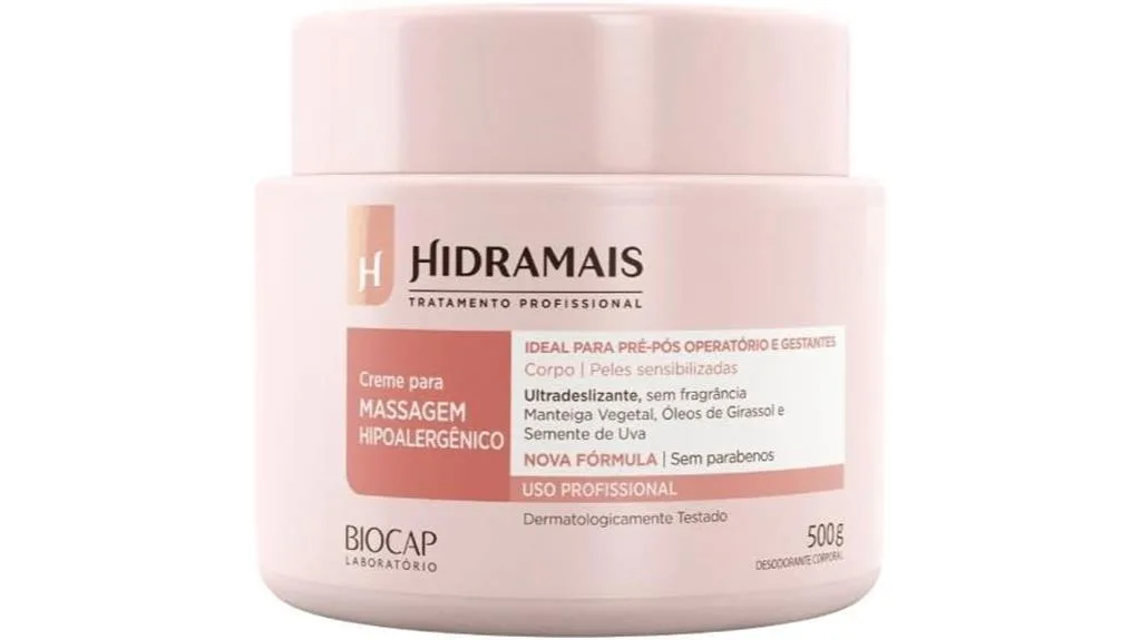 creme de massagem hipoalergênico gravidez