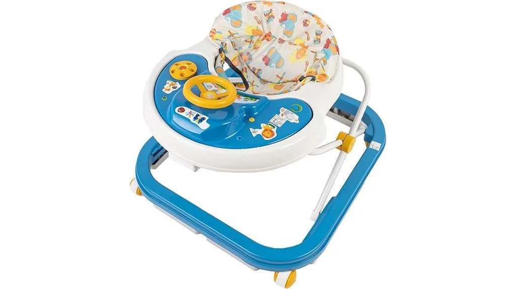 andador musical azul