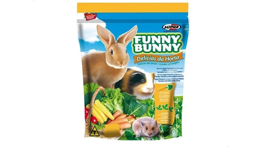 ração para coelhos pacote de 500g