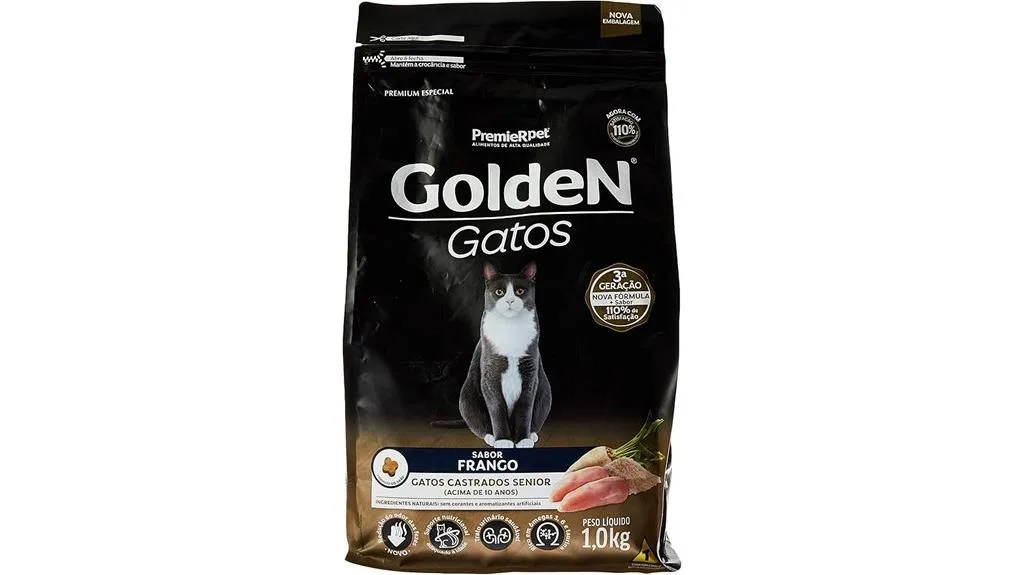 ração para gatos seniores com frango