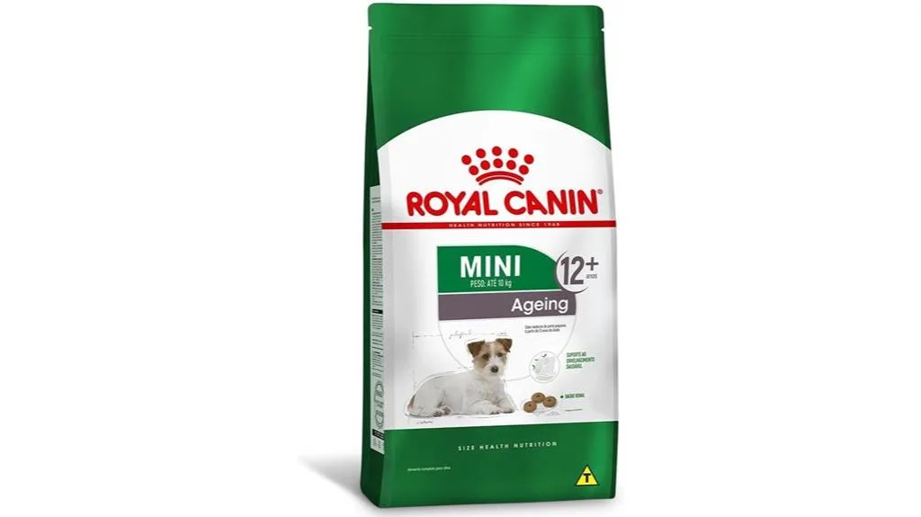 fórmula de ração para cães seniores
