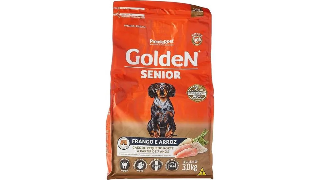 ração para cães seniores de pequeno porte