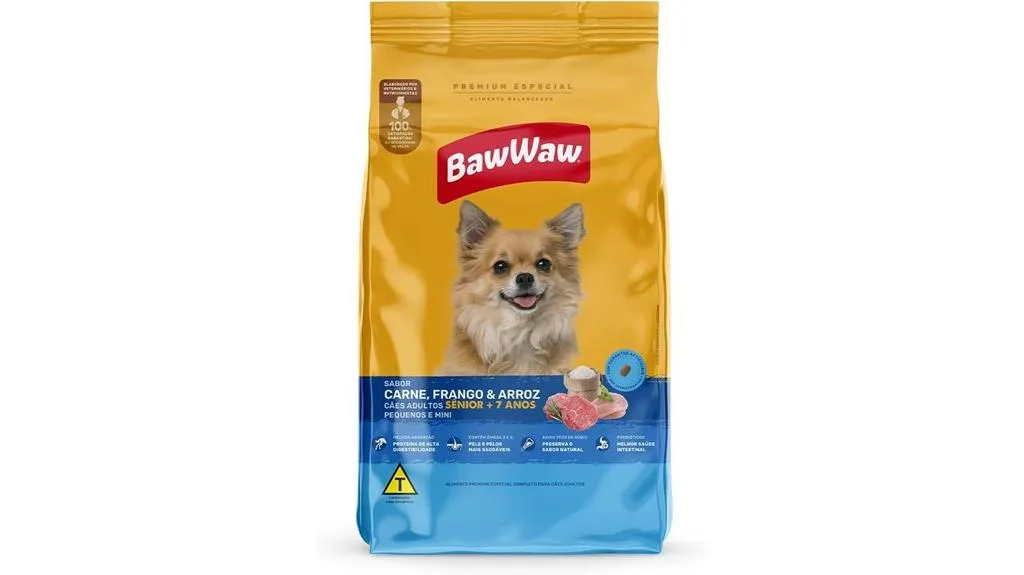 ração para cães seniores de pequeno porte