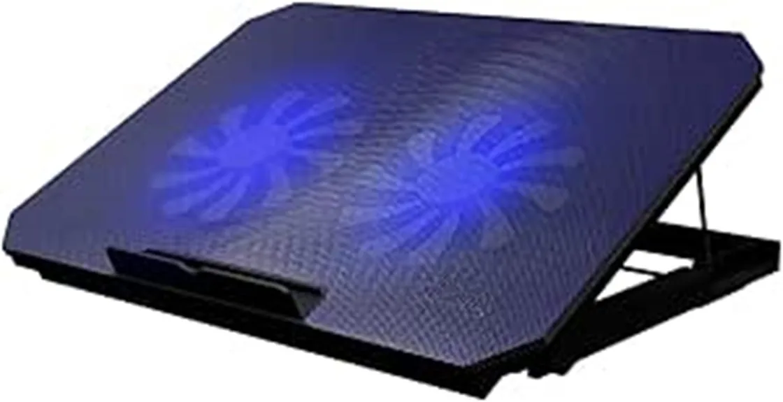 suporte para laptop com cooler duplo silencioso