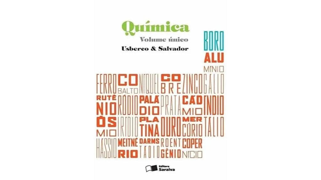 livro de química em um único volume