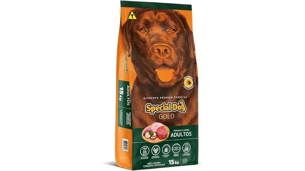 ração especial para cães dourados