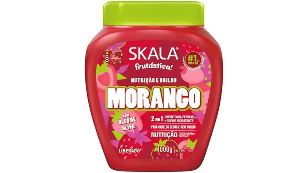 creme de tratamento de morango 1kg