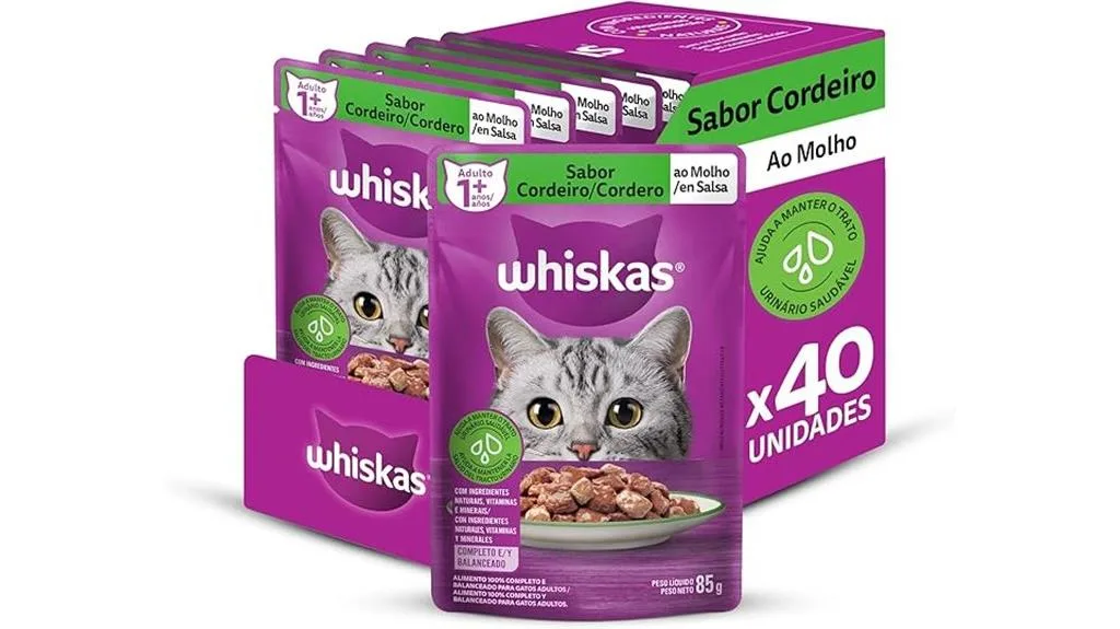 pacotes de comida molhada Whiskas