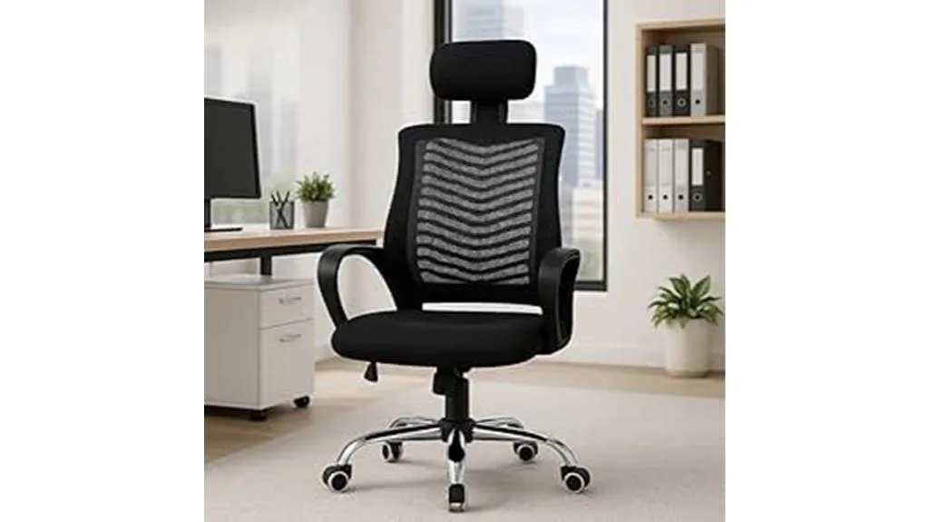 cadeira de escritório ergonômica ajustável