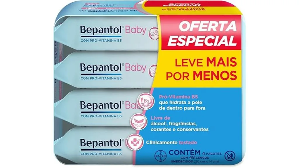 pacote de lenços umedecidos bepantol baby