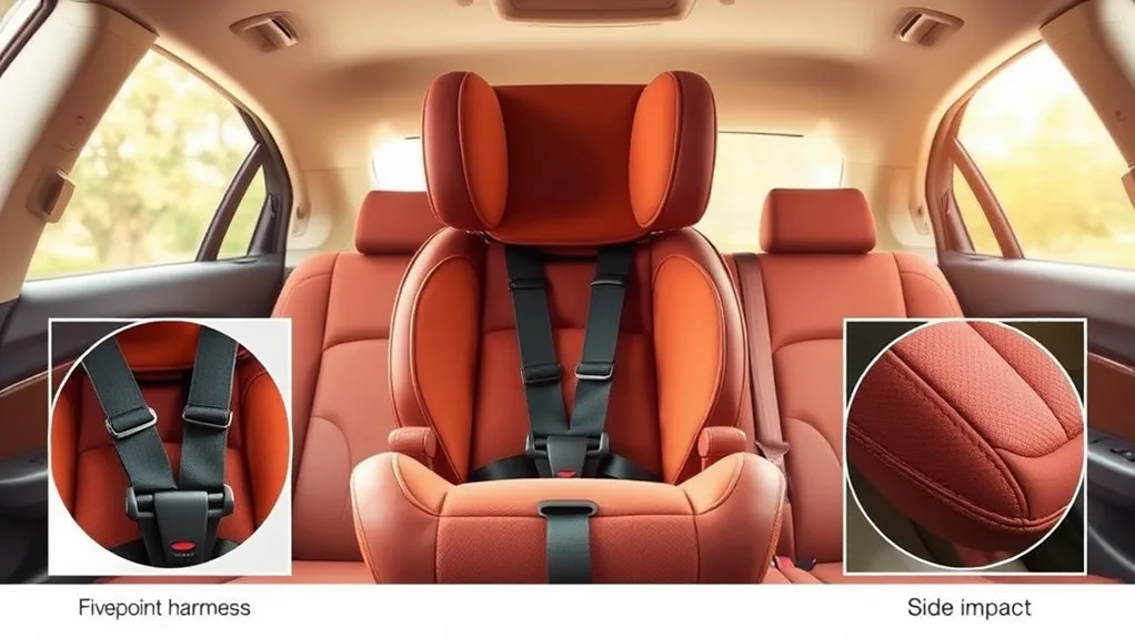 considerações de segurança para assentos de carro
