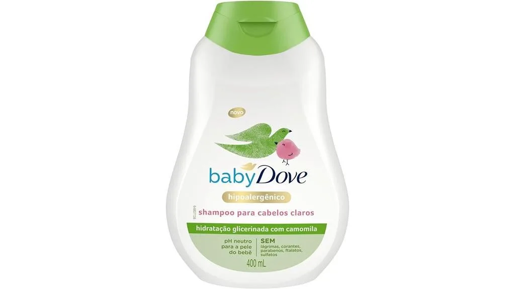 shampoo hidratante para bebês dove
