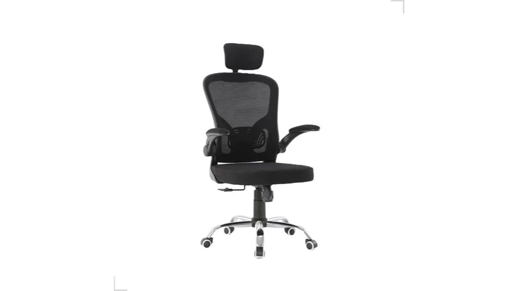 cadeira de escritório ergonômica preta