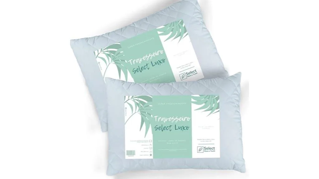 conjunto de travesseiros luxuosos antialérgicos
