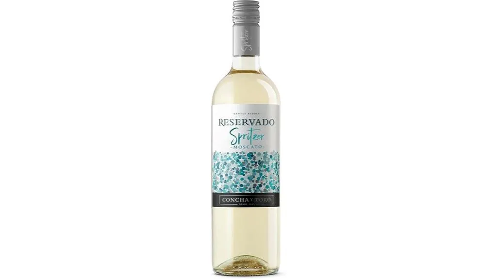 garrafa de vinho moscato spritzer
