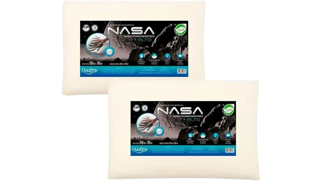 nasa x duo flex travesseiros