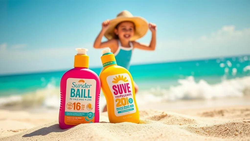 os melhores protetores solares para crianças