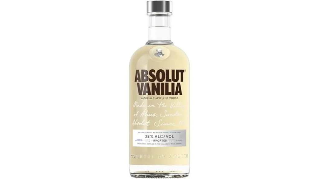 garrafa de vodka sabor baunilha