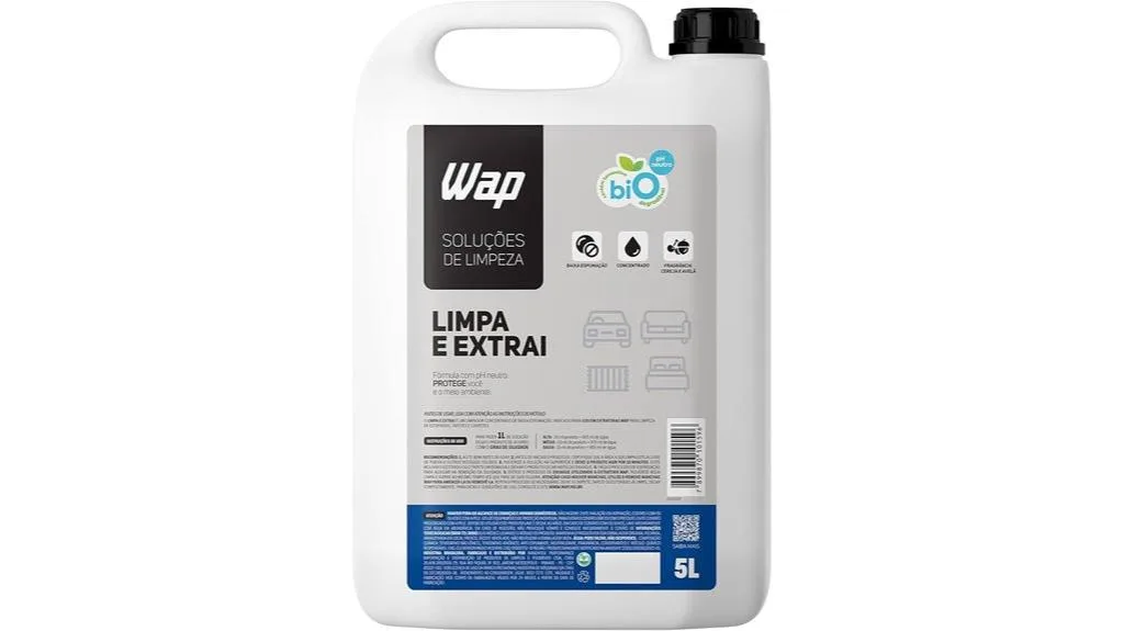 detergente de limpeza extrator wap