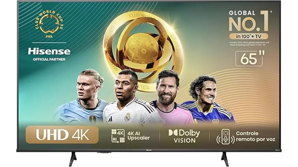 TV UHD 4K de 65 polegadas