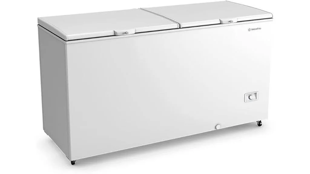 freezer horizontal de dupla ação