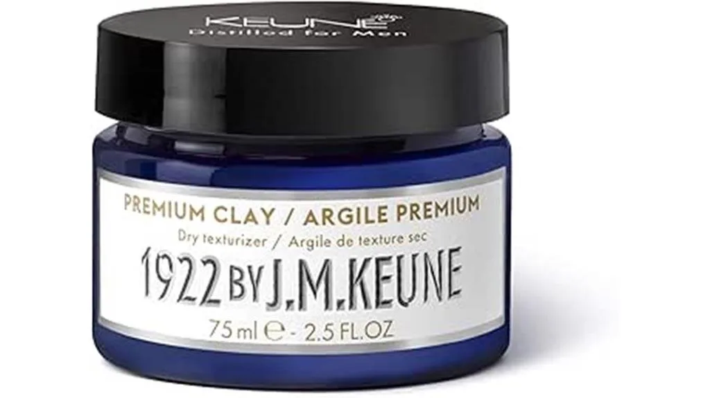 produto de cabelo de argila premium